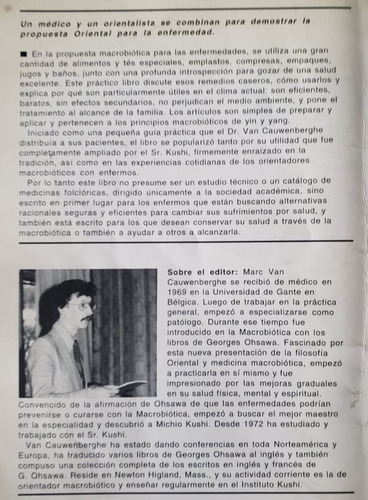 Remedios Macrobióticos Caseros Michio Kushi Van Cauwerberghe (Usado)