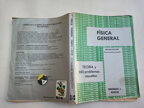 Libro: Física General Bueche 108l3 (Usado)