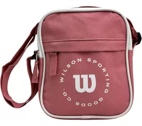 Bolsa Transversal Tiracolo Shoulder Bag Wilson 65031000pi Acambamento Dos Ferragens Níquel Cor Rosa Correia De Ombro Rosa Desenho Do Tecido Liso