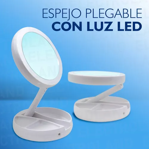 BIFULL ESPEJO DOBLE DE AUMENTO CON LUZ LED