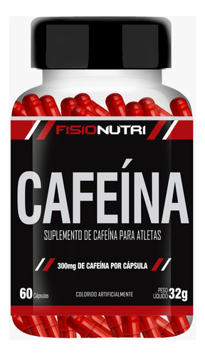 Cafeína 200mg 60 Capsulas Sabor Sem Sabor