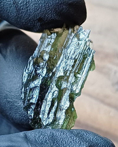 Moldavita Auténtica Piedra De Alta Vibración Arboldivine 22 Verde Musgo