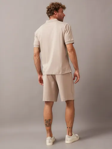 Polo Smooth Cotton Beige Calvin Klein