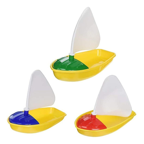 3pcs De Plástico Juguetes De Baño Velero Barco De Jug...