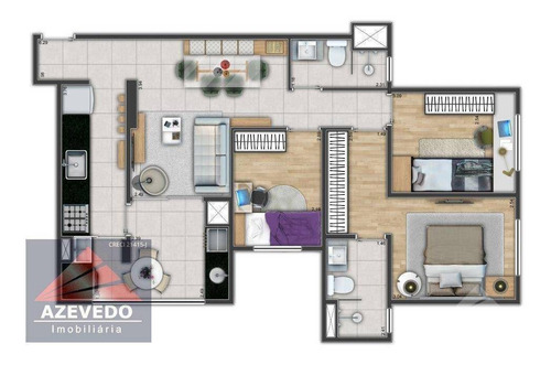 Imagem 13 de 14 de Apartamento Com 2 Dormitórios À Venda, 62 M² Por R$ 547.153,23 - Vila Assunção - Santo André/sp - Ap0252