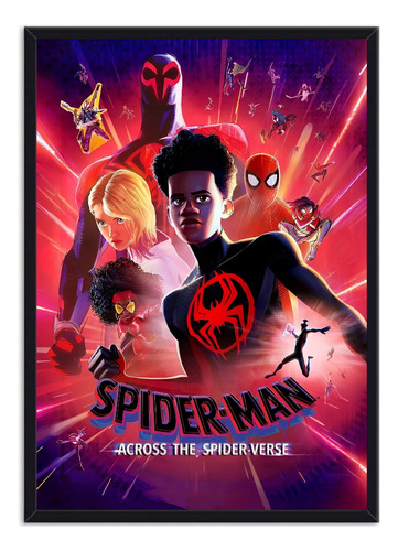 Cuadro Decorativo Póster Película Miles Morales Spiderman 