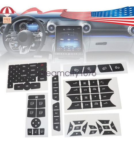 Steering Ac Climate Window Button Repair Kit Decals Stic Dcy