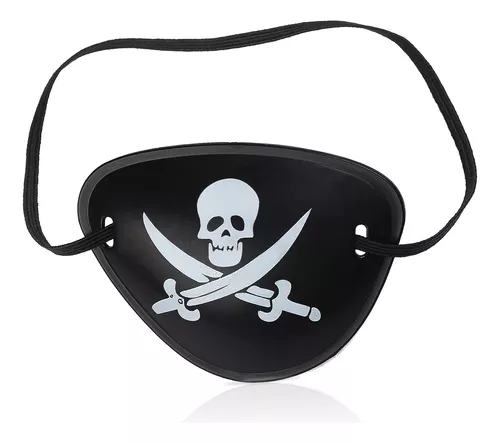 5 accesorios de pirata para disfraces de Halloween, suministros de recuerdo  de fiesta de Halloween, incluye diadema de corbata, sombrero pirata