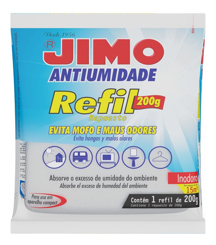 Refil Sachê Para Anti Mofo Desumidificador Reutilizável 400g