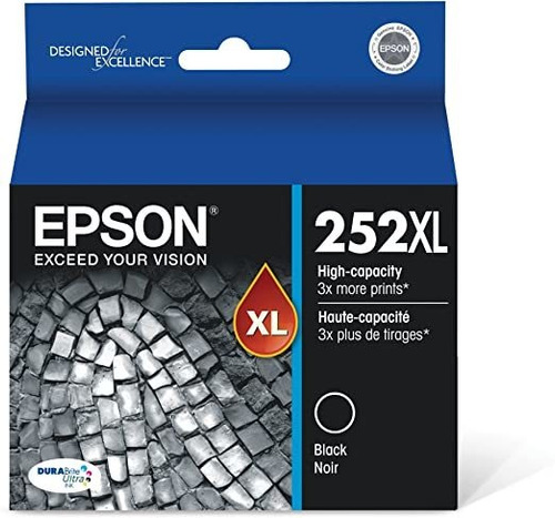 Cartucho De Tinta Epson Durabrite Ultra T252xl120 Negro Alta