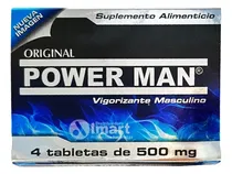 Comprar Power Man Cartera Pastilla Azul C\u002F4 Tabletas De 500mg 