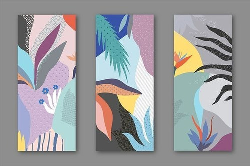 Imagen 2 de 8 de Cuadros Pintados A Mano En Lienzo,abstractos Y A Pedido