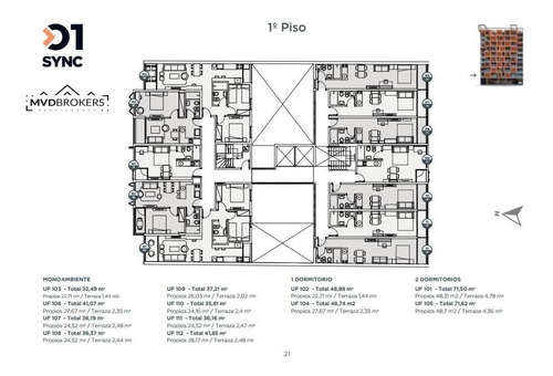 Imagen 12 de 17 de Apartamento De 2 Dormitorios A La Venta En Barrio Sur | Centro | En Promoción | 01 Sync