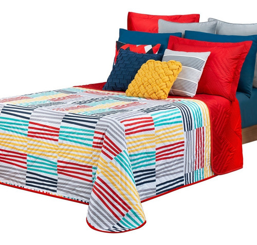 Edredón King Size Esquimal Pinsonic Estampado + 2 Fundas Diseño de la tela Ecuador