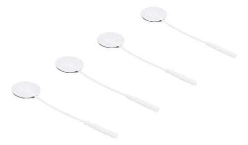 Electrodos Autoadheribles De Cable Circulares 2.5 Cm - Medst Color Blanco