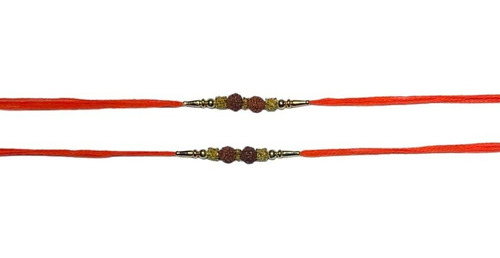 Do Rosca Rudraksha Rakhi Bandhan Regalo Para Hermano