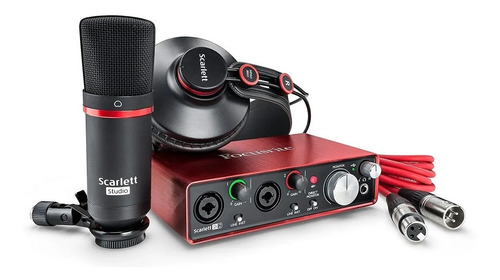 Focusrite Scarlett Studio Set Grabacion 2i2 Audio Usb Kit Eg