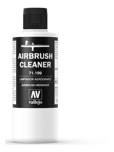 Vallejo Limpiador De Aerografo 71199 Cleaner 200 Ml La Plata