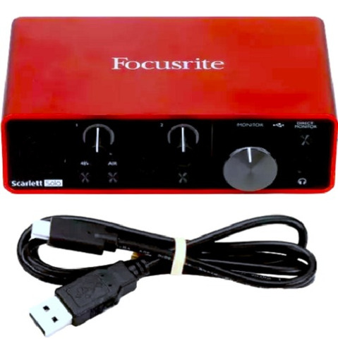 Placa De Sonido Focusrite Scarlett Solo 3 Gene Interface