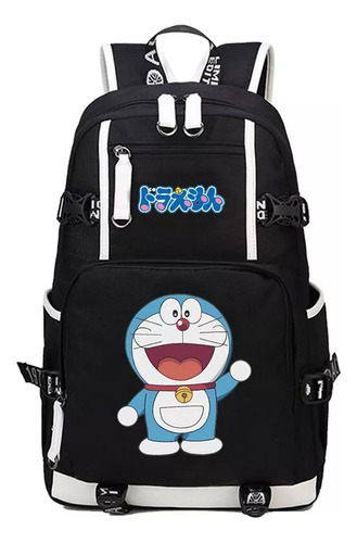 Mochila Con Impresión Doraemon De Anime Japonés Con Usb