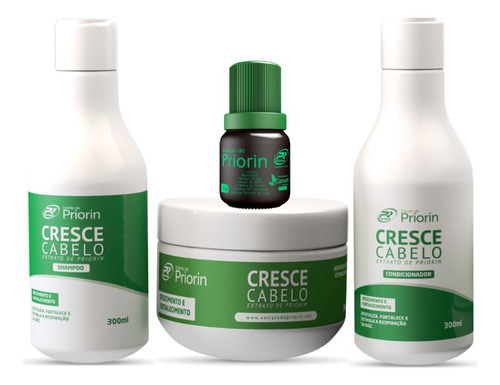 Kit Cresce Cabelo Anti Queda Crescimento Capilar Priorin