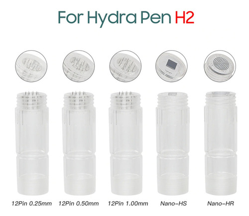 Imagen 4 de 10 de Aguja Hydrapen H2 Profesional Cartucho Repuesto Pines Nano