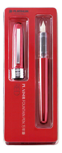 Caneta Tinteiro Platinum Plaisir 0.5mm Vermelha Pgb-1000 70
