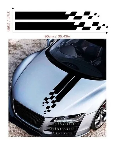 comprar Calcomanía Auto Franjas Capot  Tuning Vinilo