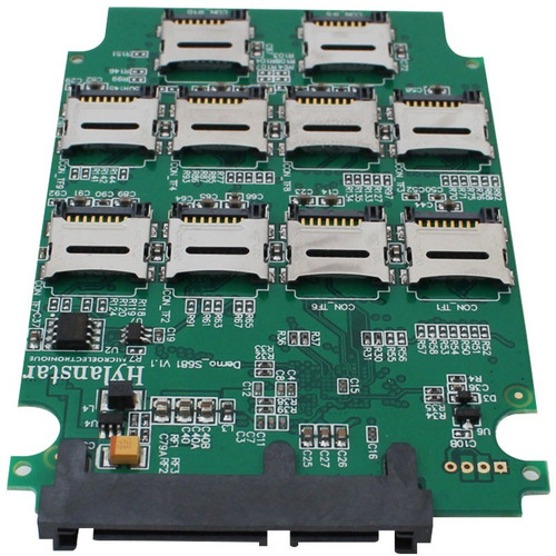 Imagen 1 de 10 de Placa Sata Raid Hasta 10 Memorias Microsd Crea Tu Disco Ssd