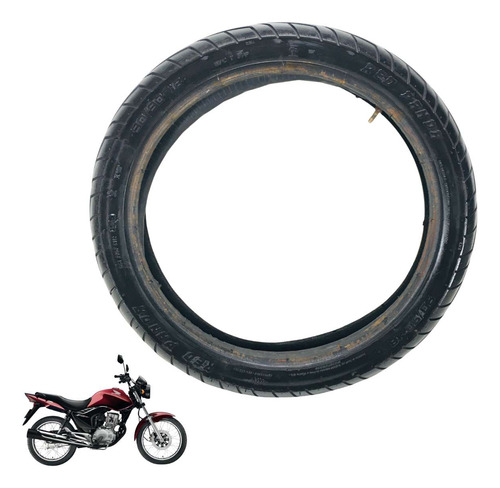 Pneu +camara Moto Maggion Aro 18 Red Panda 90/90-18 Seminovo (Usado)