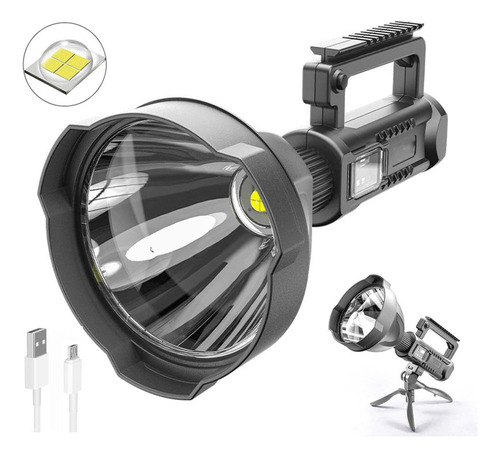 Proyector De Linterna Led De Largo Alcance Con Luz Fuerte W5