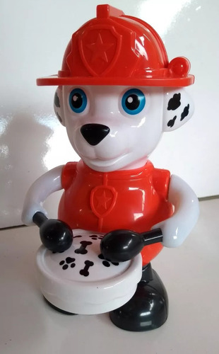 Boneco Cachorro Robo Bombeiro Patrulha Canina Musical Luz