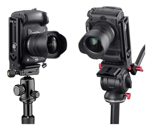 Placa TriPod Gimbal Câmera Vertical L Suporte Alumínio A