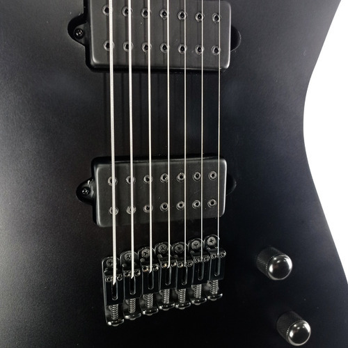 Guitarra Ibanez 7 Cordas Ictb721 Iron Label Black Flat Bkf Orientação Da Mão Destro