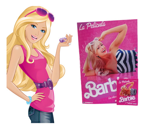 Álbum Barbie La Película + Todas Sus Láminas A Pegar