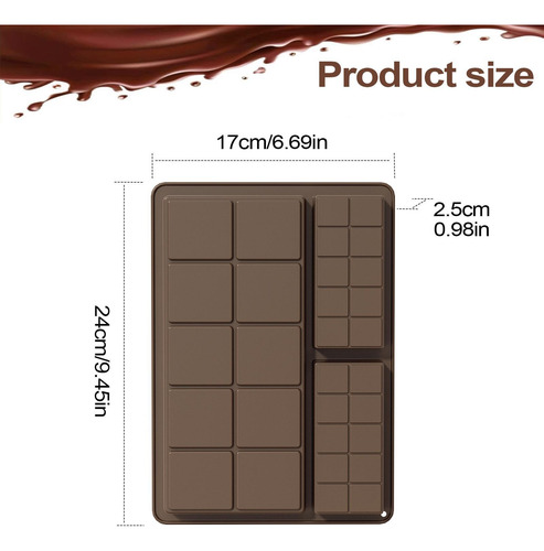 Molde De Chocolate Profundo Molde De Barras De Chocolate Tra