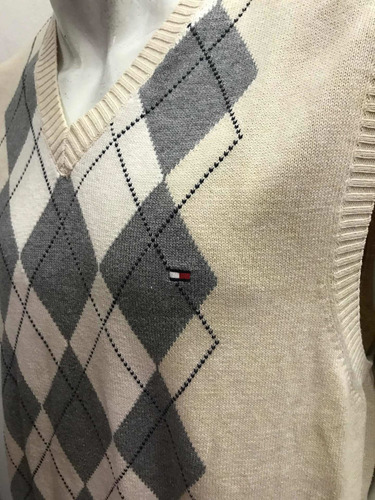Sweater Chaleco De Hilo Tommy Hilfiger Rombos