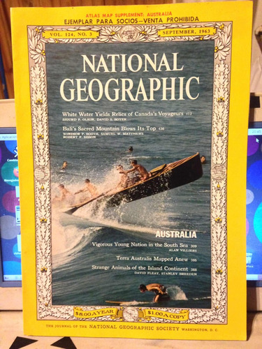 Revista National Geographic Vol124 N3, Septiembre 63. Ingles