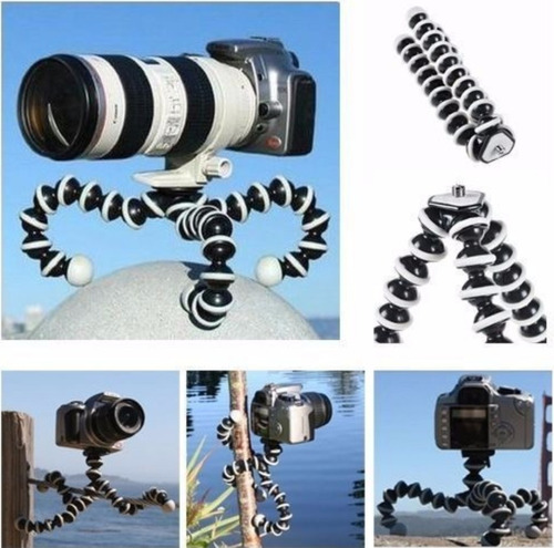 Imagen 3 de 7 de Mini Tripode Ultraflexible Spider + Soporte Celular