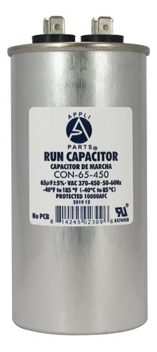 Appli Parts Condensador Capacitor De Marcha 65 Mfd Uf (