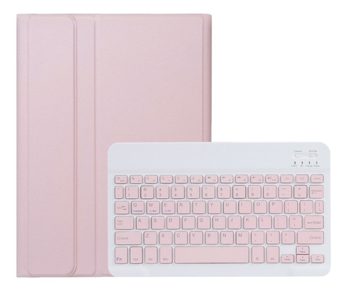 Funda Pu Con Teclado Rosa Para Xiaomi Redmi Pad Se 11 Pulgad