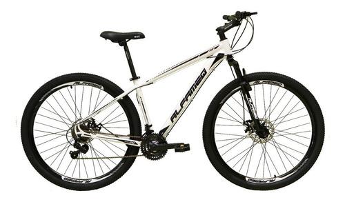 Mountain bike Alfameq ATX aro 29 19 24v freios de disco hidráulico câmbios Indexado mtb cor branco/preto