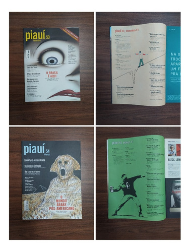 Revistas Piauí - Lote De 12 Unid. Veja Edições Na Descrição! (Usado)