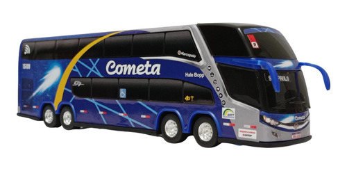 Ônibus Brinquedo Miniatura Cometa 1800dd G7 - Escala 1/43