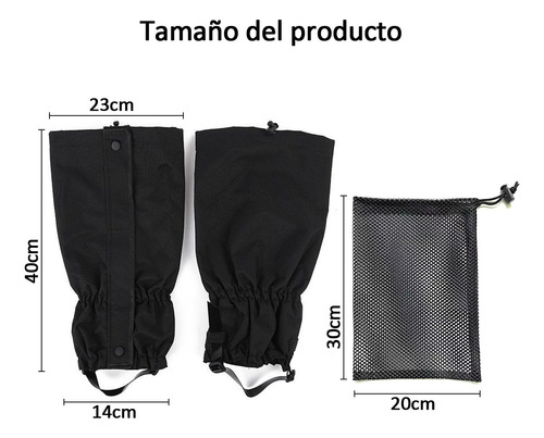 1 Par Polainas De Senderismo,polainas De Pierna Impermeables
