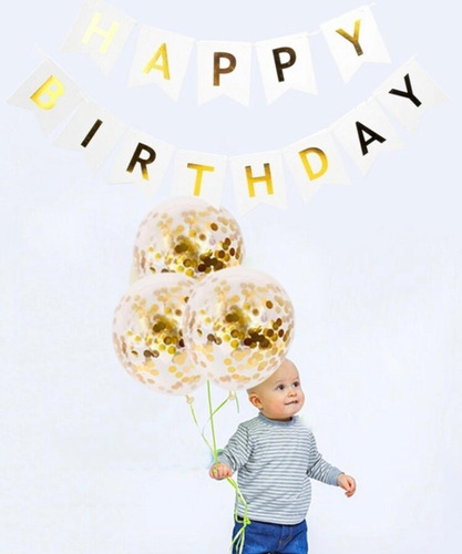 Letrero De Cumpleaños Con Globos
