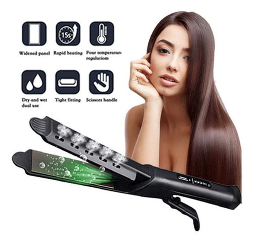 Plancha Para El Cabello, Cerámica, Turmalina Iónica, Plancha