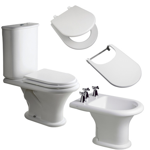 Combo Ferrum Murano Inodoro Largo Deposito Bide Asient Plast Ahora 12 Y 18
