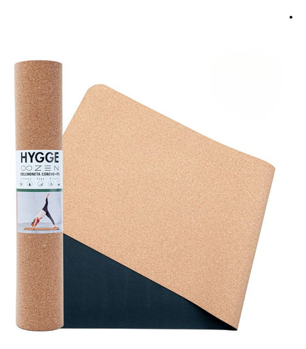 Mat Superior Ecológico Yoga Poliuretano Pu Caucho Corcho 4mm