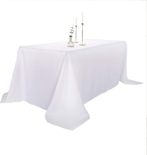 Mantel Rectangular De 90 X 156 Pulgadas, Mesa De 6 Pies